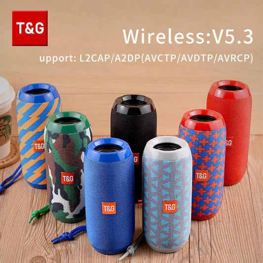 Bluetooth Speaker T&G TG117 Portable TWS Sound Box Waterproof Loudspeaker Outdoor Stereo Surround Speakers Support TF FM Radio by Reinvent Yourself