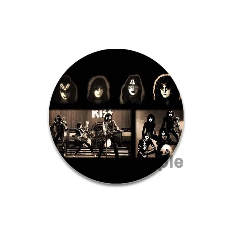Rock Band Kiss Brooches Enamel Pins Fashion Jewelry Accessoris Singer Brooch for Backpack Clothe Decoration Lapel Badge Gifts by Reinvent Yourself
