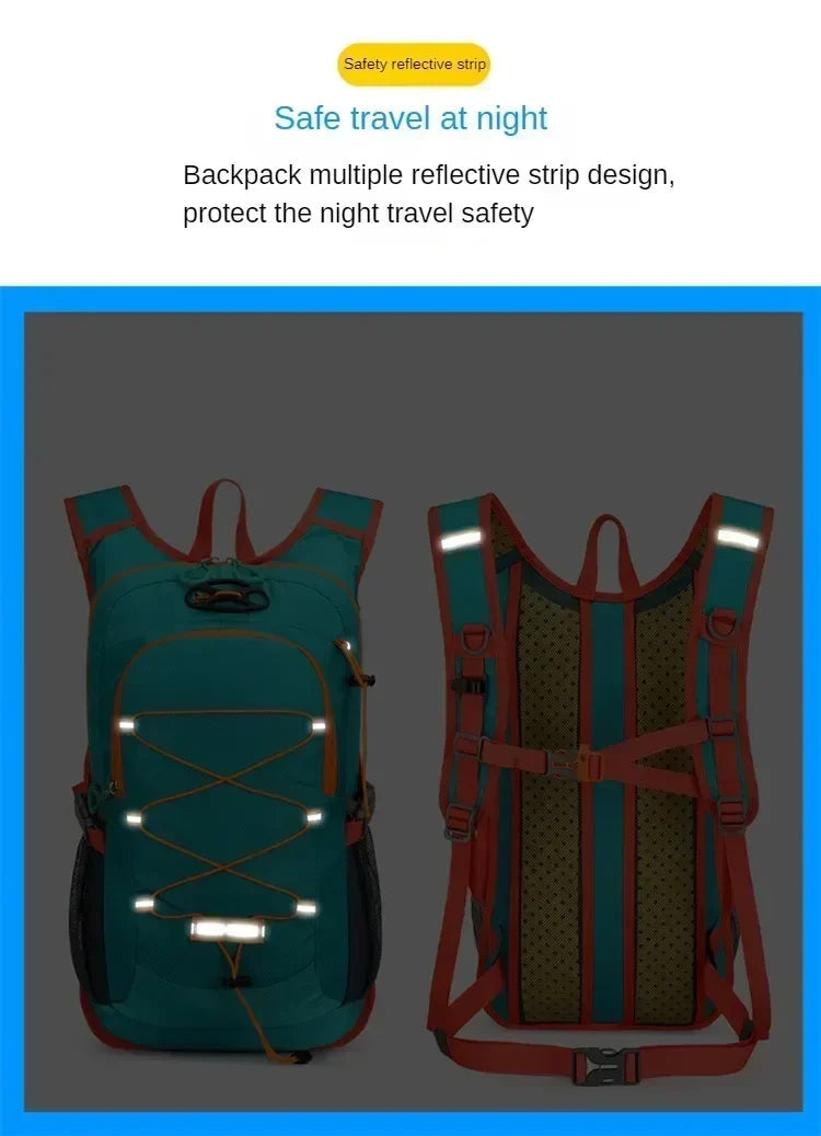 Ultralight Cycling Backpack with Water Bag Ergonomic Strap MTB Road Bicycle Outdoor Hiking Climbing Bag for Sports Fitness by Reinvent Yourself
