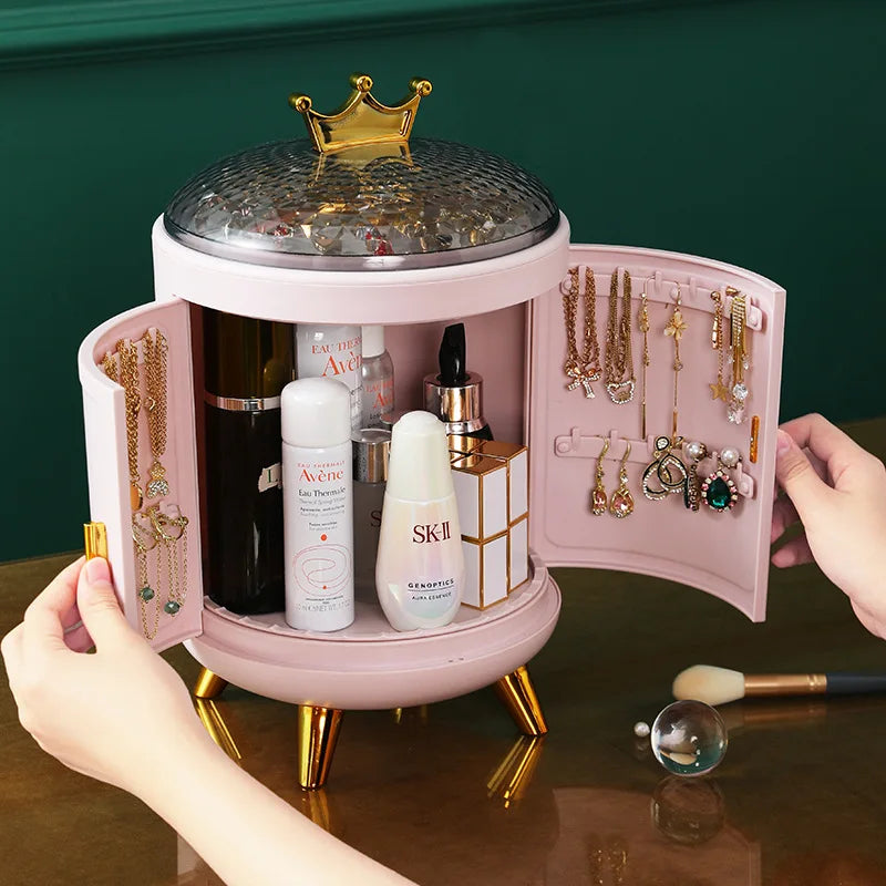 Makeup Storage Box Make Up Skincare Holder Jewelry Bag Cosmetics Organizer Plastic Container For Bathroom Dressing Table Home by Reinvent Yourself