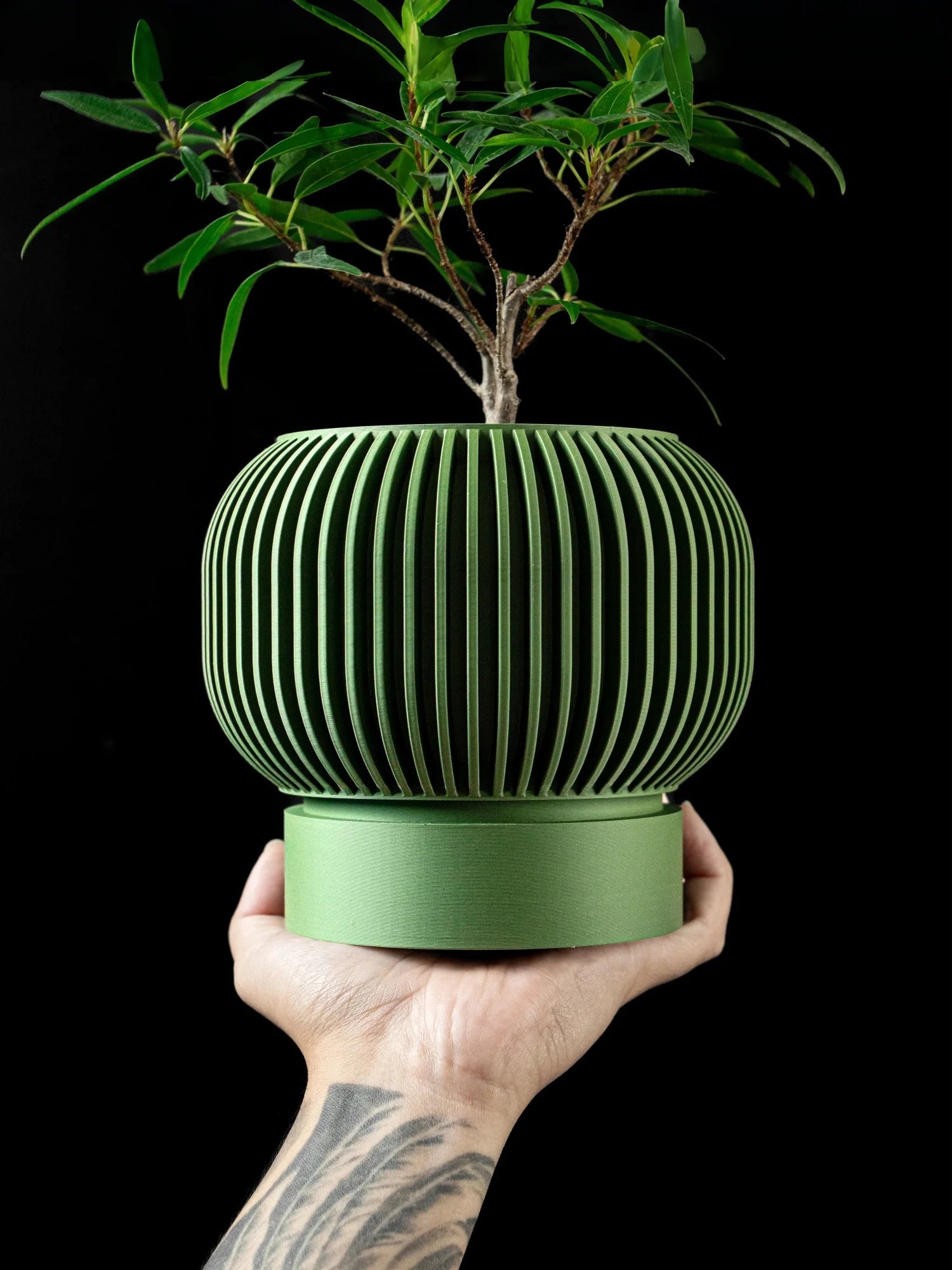 Modern Minimalist 3D Printed Plant Pot – Biodegradable Flower Planter for Home Decor, Eco-Friendly Sustainable Gift (Yuso) by Reinvent Yourself