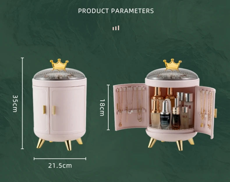 Makeup Storage Box Make Up Skincare Holder Jewelry Bag Cosmetics Organizer Plastic Container For Bathroom Dressing Table Home by Reinvent Yourself