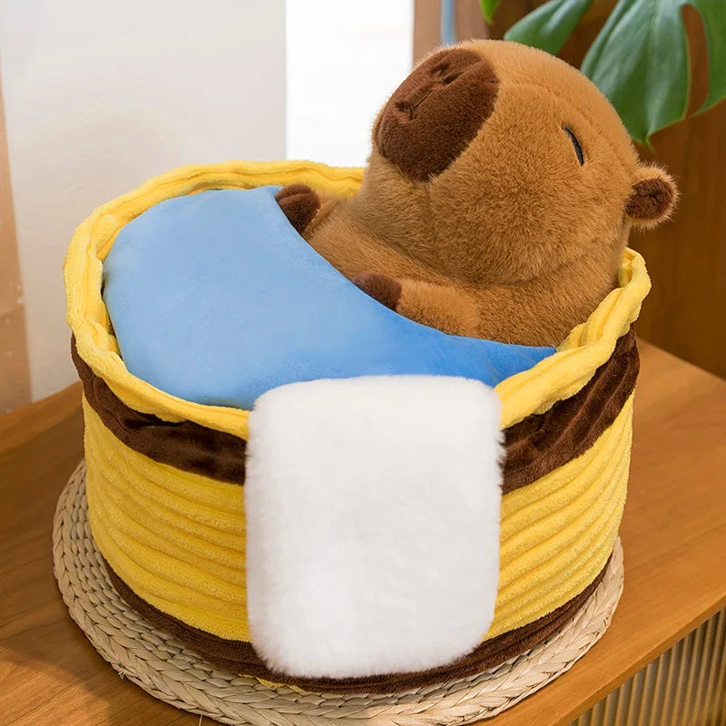 Take a Shower Capybara Plush Toy Stuffed Animals Pillow Hugging Toy Creative Trick Home Decor Play House for Kids Birthday Gifts by Reinvent Yourself