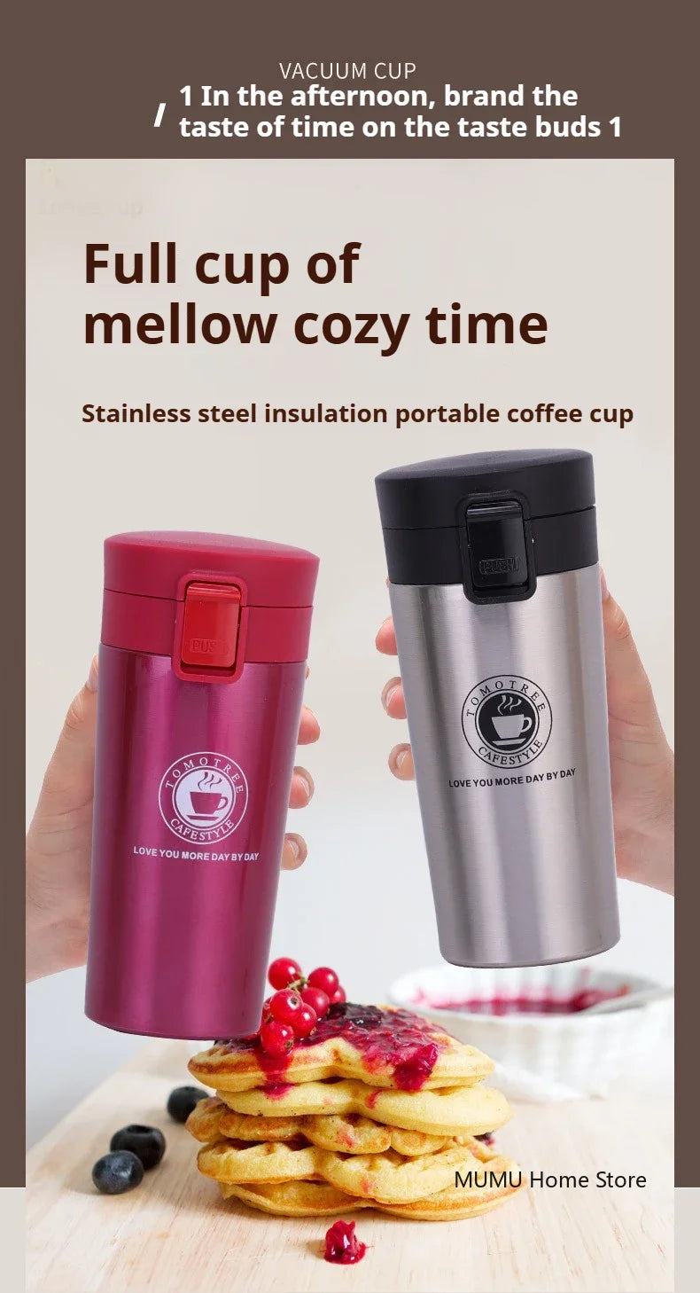380ML/510ML Thermal Mug Double-layer Stainless Steel Coffee Cup Tea Vacuum Flask Thermos Water Bottle Leak-proof Thermos Mug by Reinvent Yourself