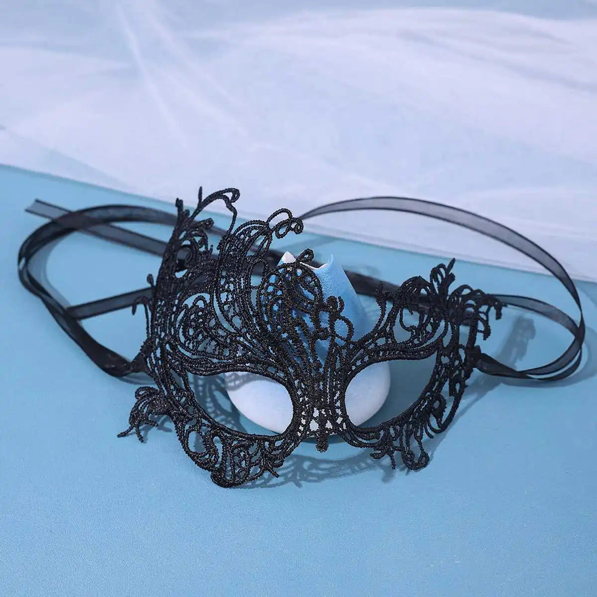 Eye Mask Sexy Lace Venetian Masquerade Ball Halloween Party Fancy Dress Costume Props Lady Black Lace Hollow Face Mask by Reinvent Yourself