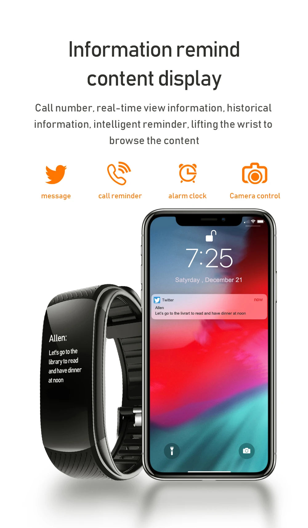 C5S Smart Wristband Fitness Tracker Bracelet Fit Men Women Kid Smartwatch Sport Waterproof Connected Heart Rate Smart Watch Band by Reinvent Yourself
