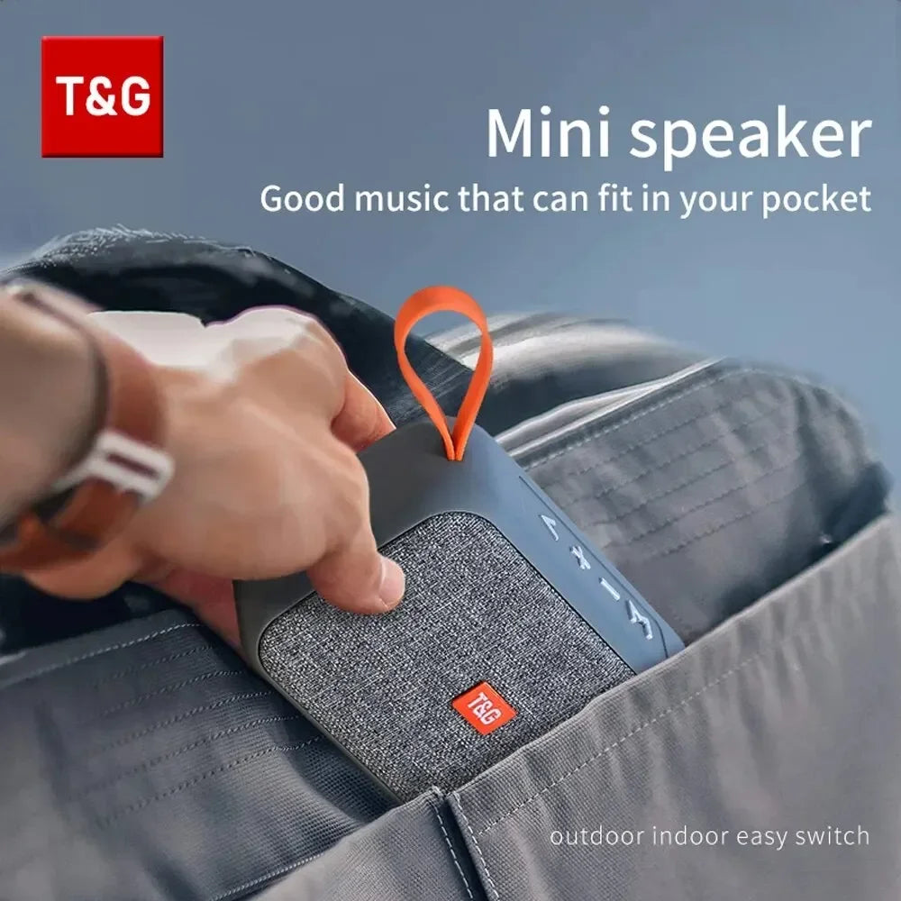 Speaker TG506 Portable Mini Wireless Soundbar Bluetooth 5.0 Outdoor Indoor HIFI Loudspeaker Support TF Card FM Radio Waterproof by Reinvent Yourself