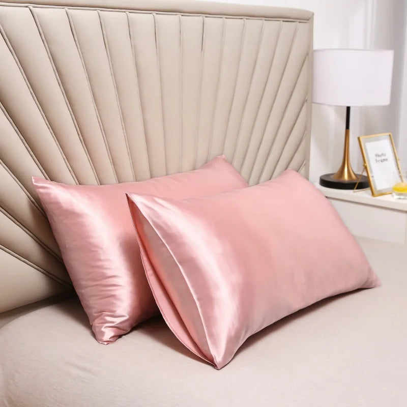 100% Silk Pillowcase Pillow Cover Silky Satin Hair Beauty Pillowcase Comfortable Pillow Case Home Decor Pillow Covers. by Reinvent Yourself
