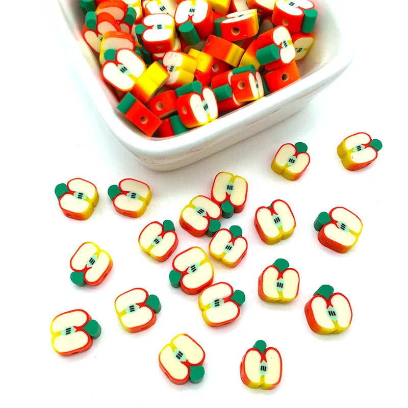100/1000Pcs Flower Polymer Clay Beads Pattern Round Polymer Clay Beads for Jewelry Making Findings, Bracelet Accessories by Reinvent Yourself