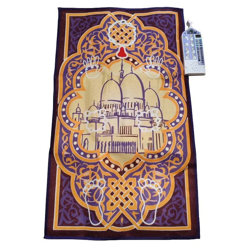 Talking Prayer Mat Educational Interactive Rug Salah Muslim Kids Gift Islam Electronic Worship Blanket Compass Islamic Carpet by Reinvent Yourself