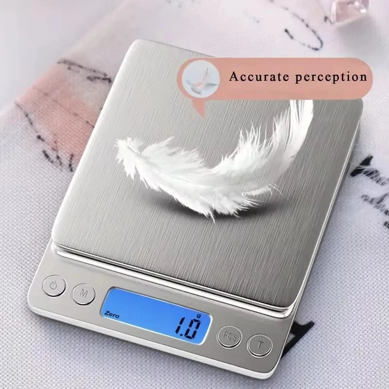3KG High-Precision Electronic Kitchen Scale Gram Scale for Baking And Household Use Small Traditional Style Weighing Device by Reinvent Yourself