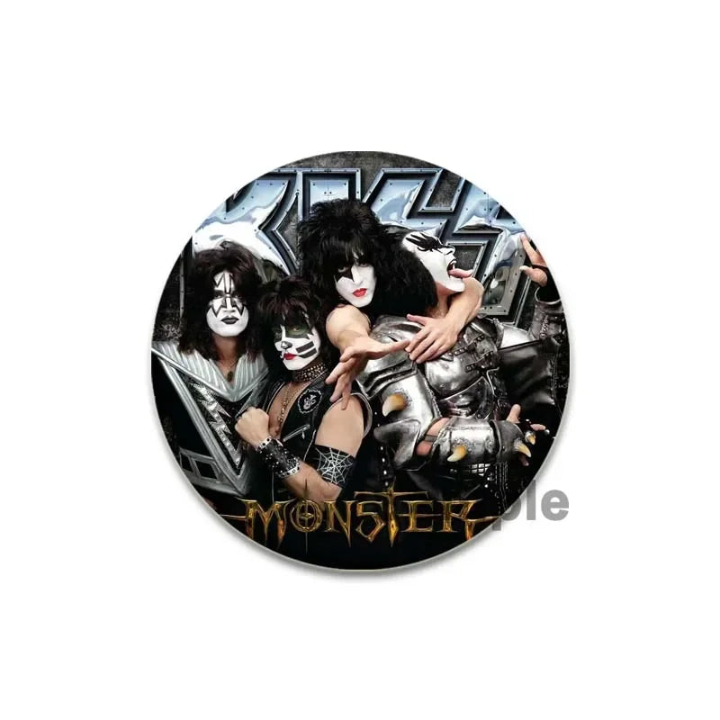Rock Band Kiss Brooches Enamel Pins Fashion Jewelry Accessoris Singer Brooch for Backpack Clothe Decoration Lapel Badge Gifts by Reinvent Yourself
