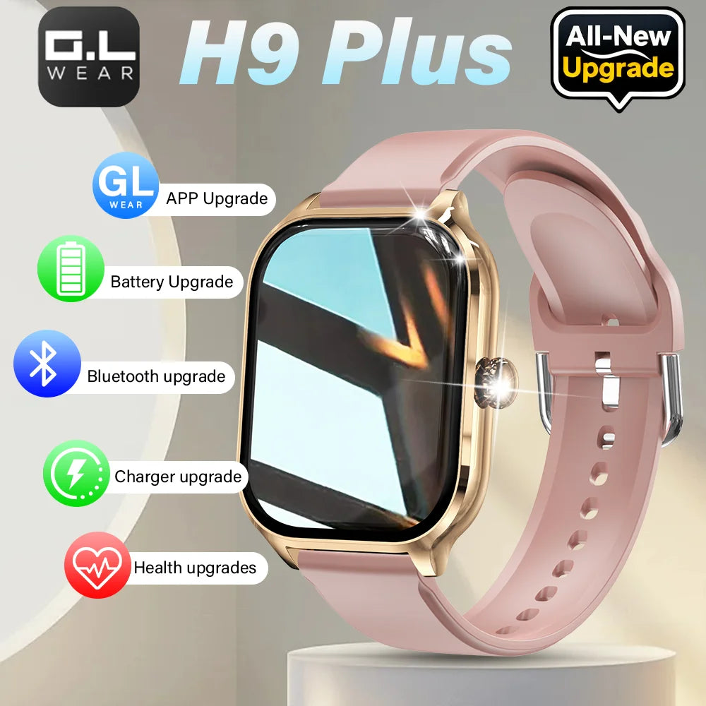 LAXASFIT H9 Smart Watch Men Women Sports Fitness Tracker 2.01 inch HD Screen Bluetooth Talking Smart Watch For Android IOS by Reinvent Yourself