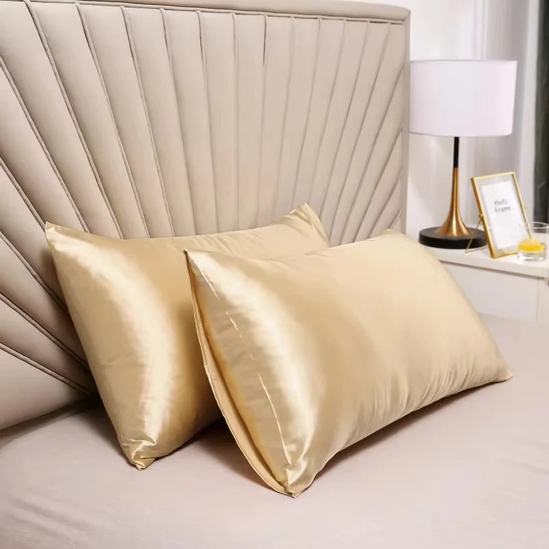 100% Silk Pillowcase Pillow Cover Silky Satin Hair Beauty Pillowcase Comfortable Pillow Case Home Decor Pillow Covers. by Reinvent Yourself
