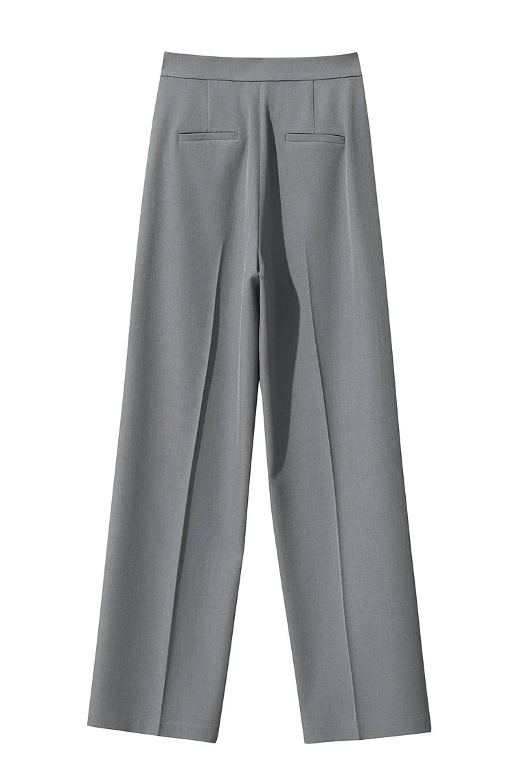 AMII Minimalist Women's Pants 2025 Autumn Solid Elegant Office Lady Simple Trousers Casual Loose Pants Woman Clothing 12553003 by Reinvent Yourself