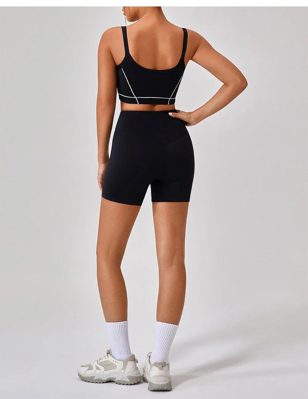 Women's 2024 New INS Network Red Same Hip Lift Body-Tight Sports Fitness One-Piece Yoga 2 Pieces Set by Reinvent Yourself