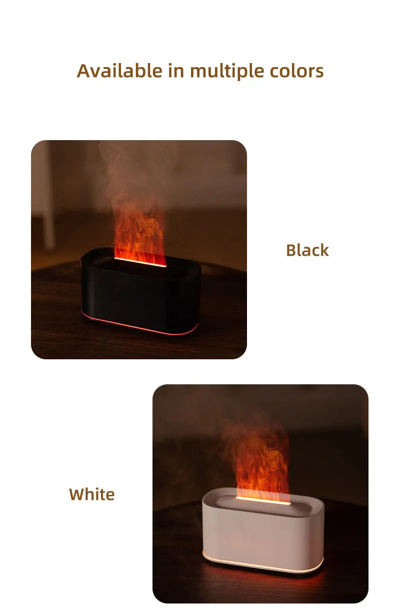 Essential Oil Diffuser,Flame Colorful Water Vapor Fire Humidifier for Aromatherapy Aroma Therapy Machine Room,Flame Diffuser by Reinvent Yourself