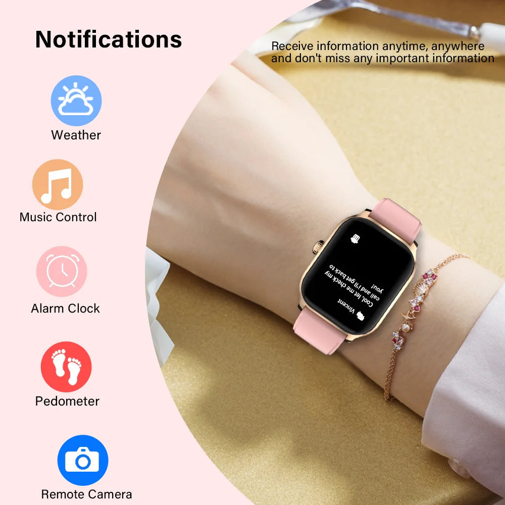 LAXASFIT H9 Smart Watch Men Women Sports Fitness Tracker 2.01 inch HD Screen Bluetooth Talking Smart Watch For Android IOS by Reinvent Yourself