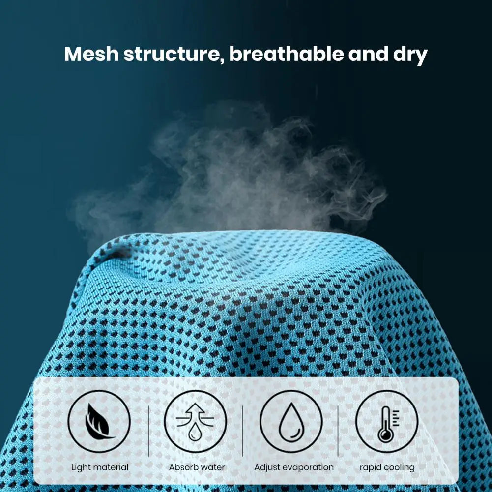 Instant Cooling Towel Quick Dry Sweat Absorption Running Towel Yoga Towel Workout Sports Physical Cooling Gym Fitness Towels by Reinvent Yourself