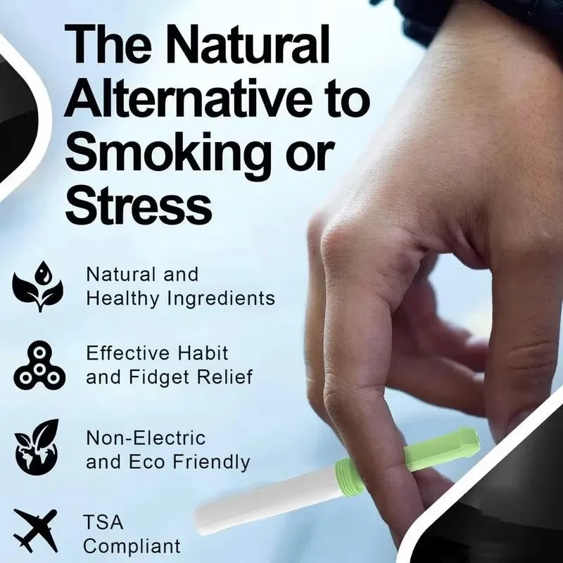 1PC Smokeless Air Inhaler Stop Vaping Aid Non-Electric Inhaler Safe and Healthy Vaping Cessation Aid for Men Cars Trains Travel by Reinvent Yourself