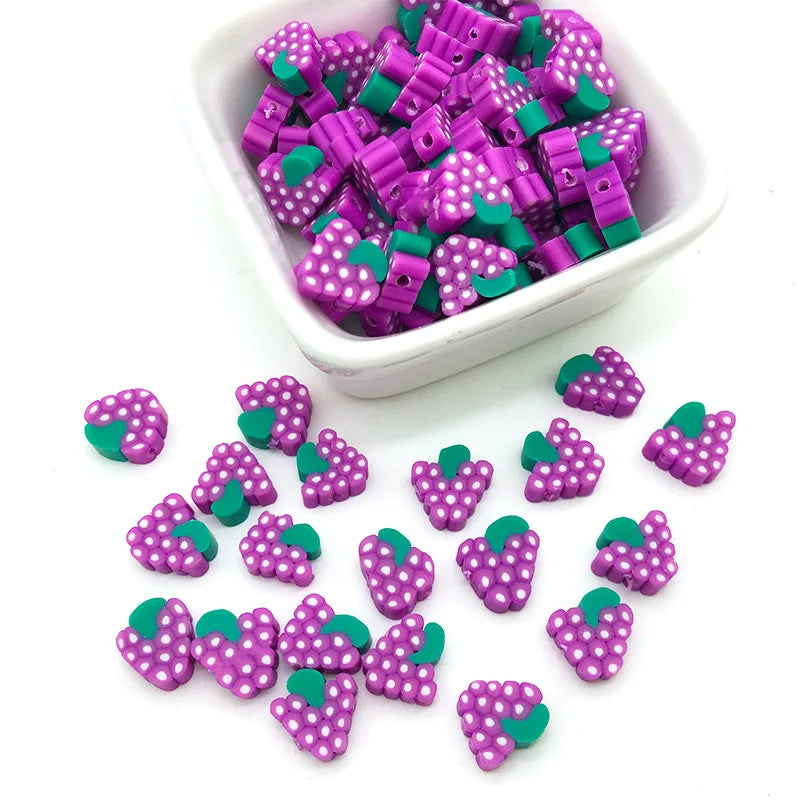 100/1000Pcs Flower Polymer Clay Beads Pattern Round Polymer Clay Beads for Jewelry Making Findings, Bracelet Accessories by Reinvent Yourself