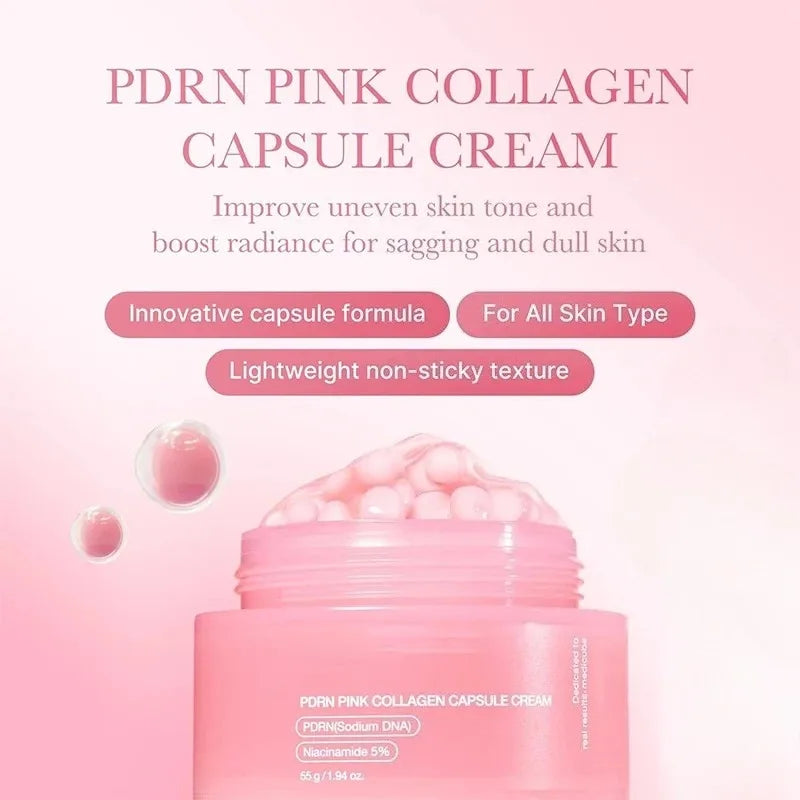 Collagen Boosting Face Cream Hydrating Moisturizer With Hyaluronic Acid For Dry Skin Korean Skin Care by Reinvent Yourself