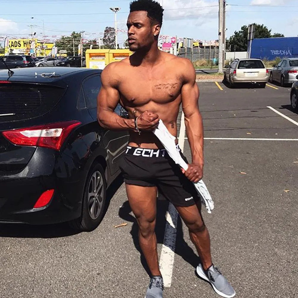Summer Casual Shorts Men Bodybuilding Quick Dry Bermuda Gym Fitness Running Training Pants Male Beach Swimming Trunks Bottoms by Reinvent Yourself