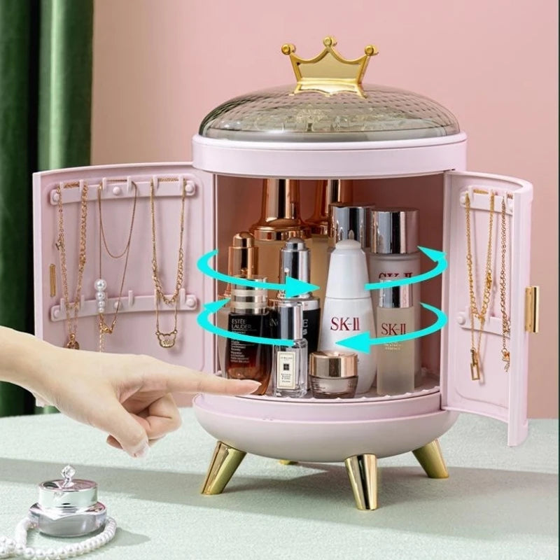 Makeup Storage Box Make Up Skincare Holder Jewelry Bag Cosmetics Organizer Plastic Container For Bathroom Dressing Table Home by Reinvent Yourself