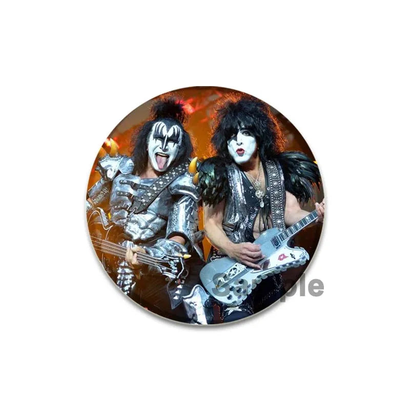 Rock Band Kiss Brooches Enamel Pins Fashion Jewelry Accessoris Singer Brooch for Backpack Clothe Decoration Lapel Badge Gifts by Reinvent Yourself
