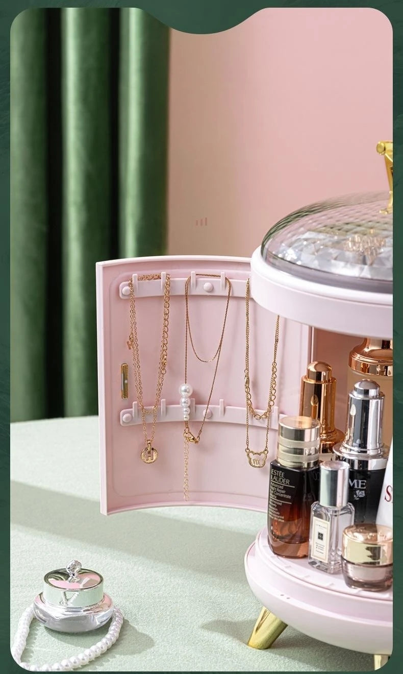 Makeup Storage Box Make Up Skincare Holder Jewelry Bag Cosmetics Organizer Plastic Container For Bathroom Dressing Table Home by Reinvent Yourself