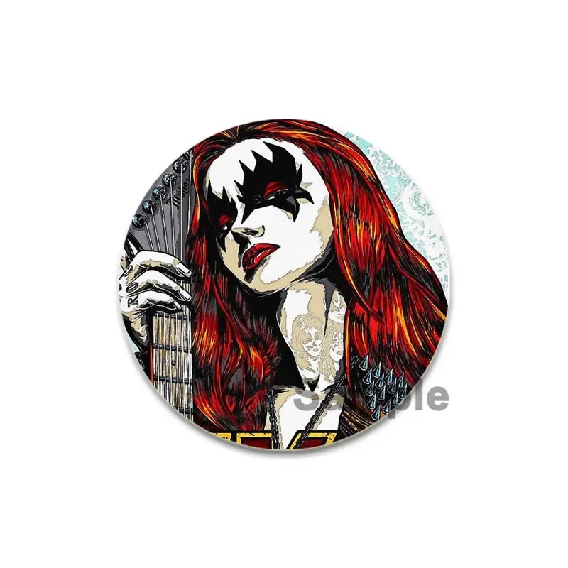 Rock Band Kiss Brooches Enamel Pins Fashion Jewelry Accessoris Singer Brooch for Backpack Clothe Decoration Lapel Badge Gifts by Reinvent Yourself