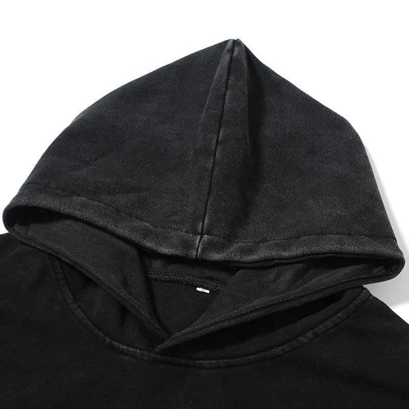 Anime Graphic Hoodie for Men Women Vintage Acid Wash Pullover Hooded Sweatshirt Harajuku Streetwear Casual Long Sleeve Tops by Reinvent Yourself
