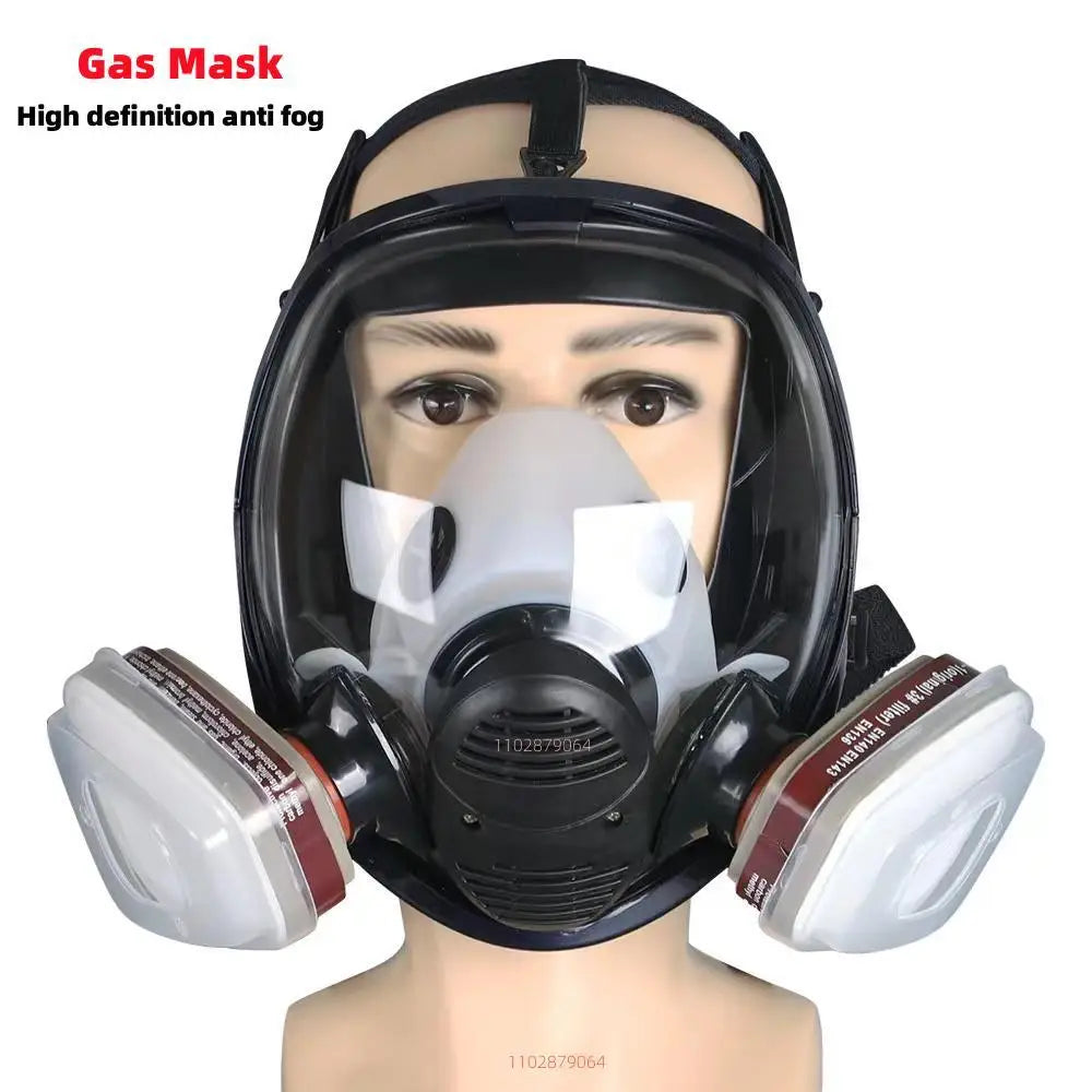 Chemical Gas Mask 6800 Dust Respirator Anti-Fog Full Face Mask Filter For Industrial Acid Gas, Welding Spray Paint Insecticide by Reinvent Yourself
