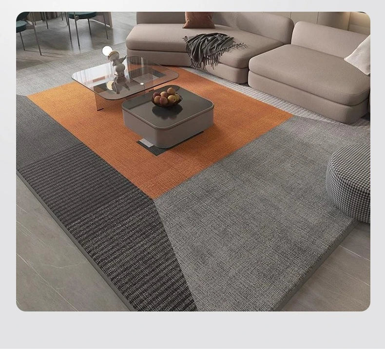 Modern Geometric Pattern Living Room Carpet Soft Non-slip Gaming Room Decoration Rug Light Luxury Easy Clean Coffee Tables Mat by Reinvent Yourself