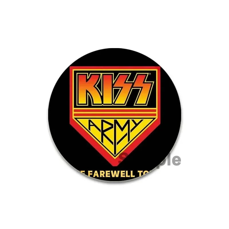 Rock Band Kiss Brooches Enamel Pins Fashion Jewelry Accessoris Singer Brooch for Backpack Clothe Decoration Lapel Badge Gifts by Reinvent Yourself