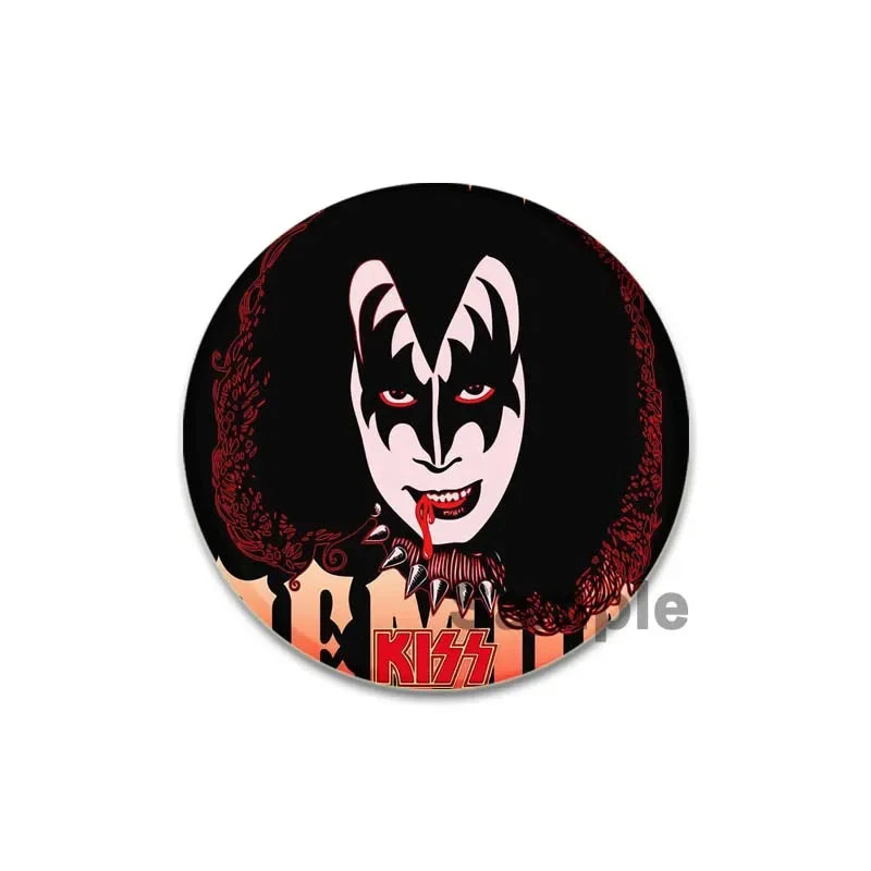 Rock Band Kiss Brooches Enamel Pins Fashion Jewelry Accessoris Singer Brooch for Backpack Clothe Decoration Lapel Badge Gifts by Reinvent Yourself