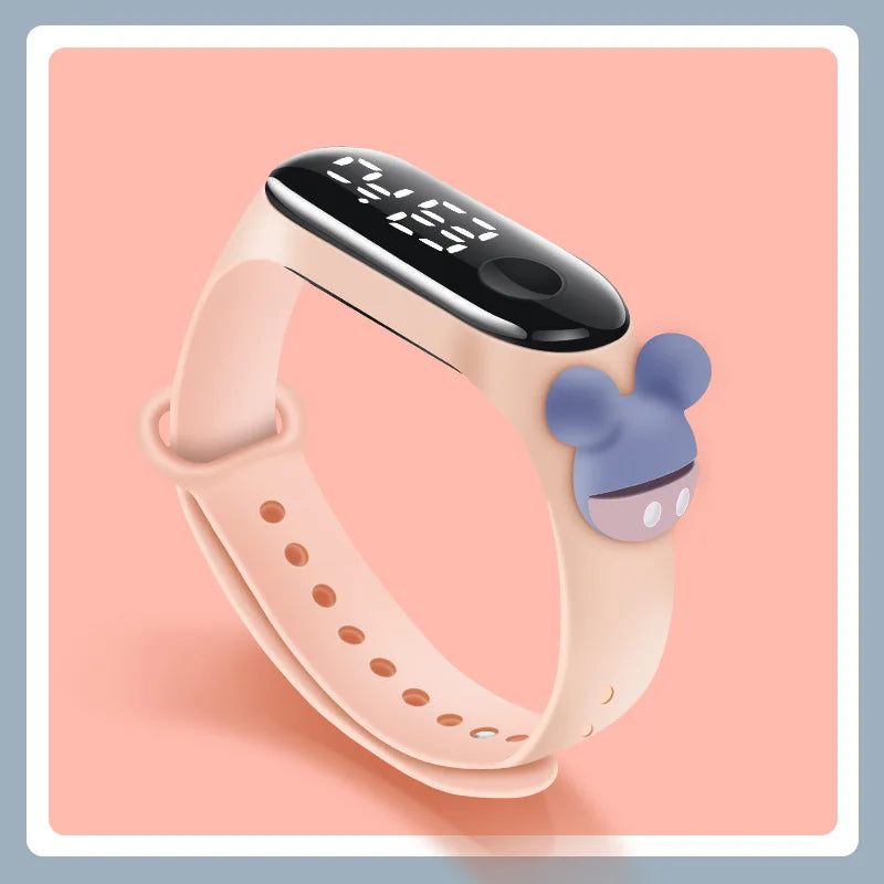 Fashion Mickey Children Watches For Girls Electronic Bracelet Sports Touch LED Spiderman Doll Kids Watch Women Waterproof Clock by Reinvent Yourself