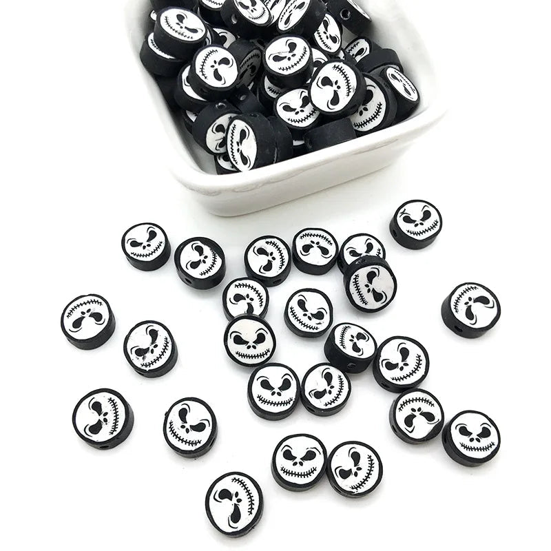100/1000Pcs Flower Polymer Clay Beads Pattern Round Polymer Clay Beads for Jewelry Making Findings, Bracelet Accessories by Reinvent Yourself