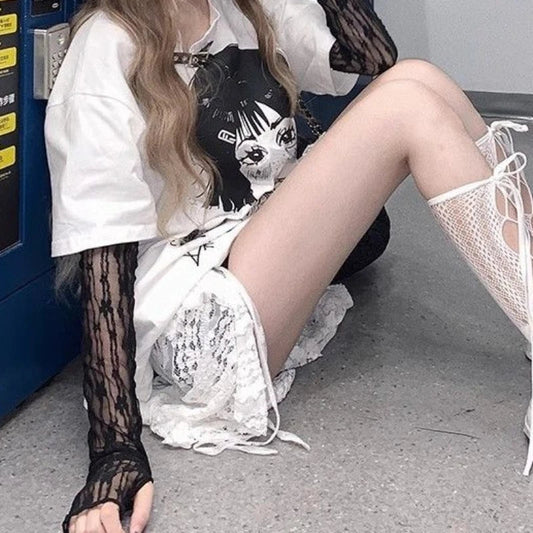 Skirts Women Solid Hollow Out Chic Lace-up Design Streetwear Daily Sweet Spicy Girls Layering Trendy Harajuku Popular Summer by Reinvent Yourself