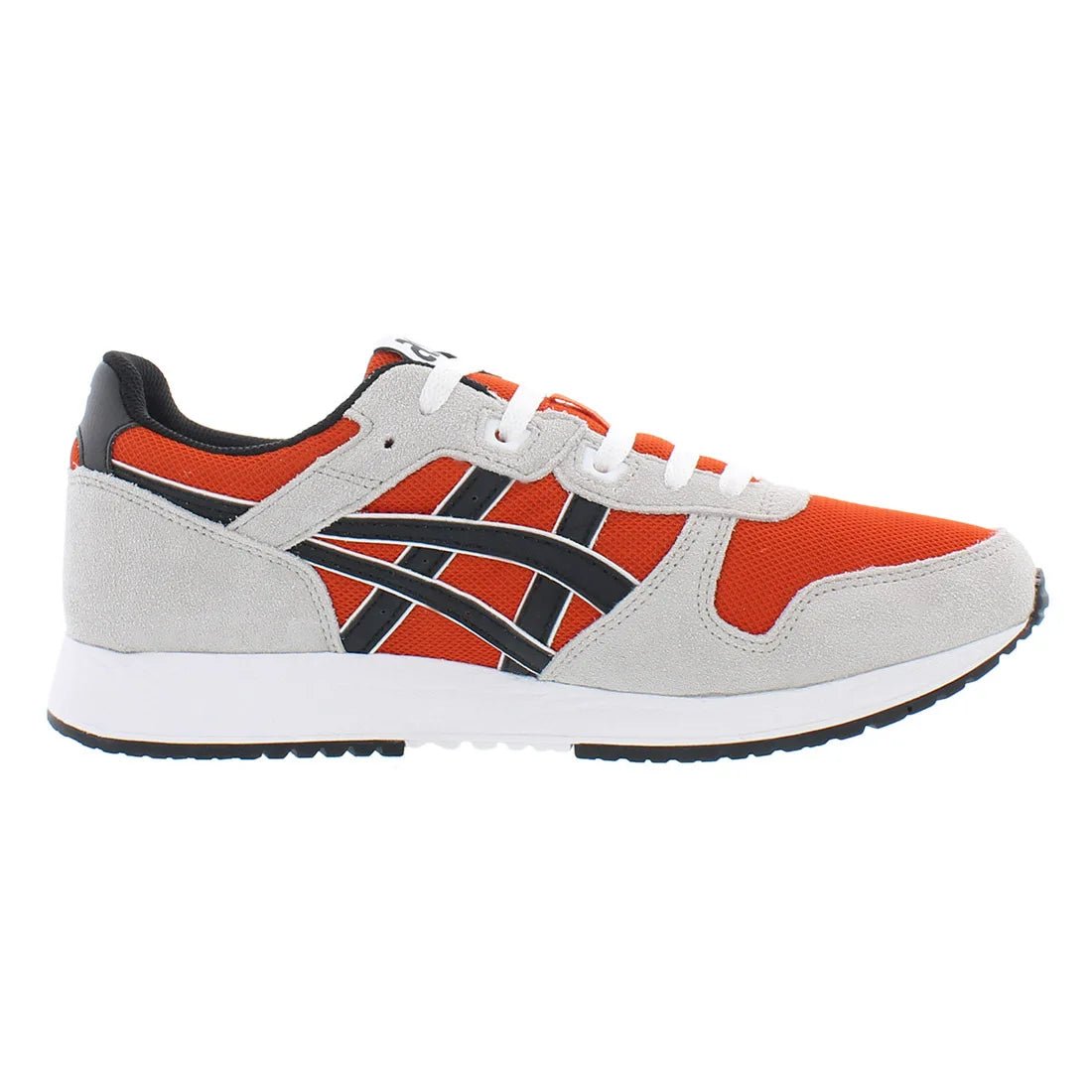 ASICS Men's Lyte Classic Running Shoes in Grey/Red/Black Color Scheme | 100% Authentic - Reinvent Yourself