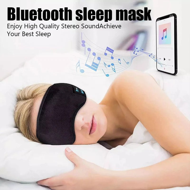Bluetooth Wireless Headphones Sleeping Eye Mask Earphones Smart Music Sleep Headband Soft Elastic Eye Cover Headset Yoga Travel by Reinvent Yourself