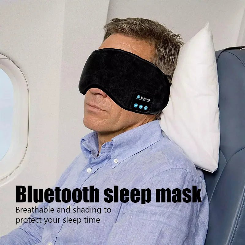Bluetooth Wireless Headphones Sleeping Eye Mask Earphones Smart Music Sleep Headband Soft Elastic Eye Cover Headset Yoga Travel by Reinvent Yourself