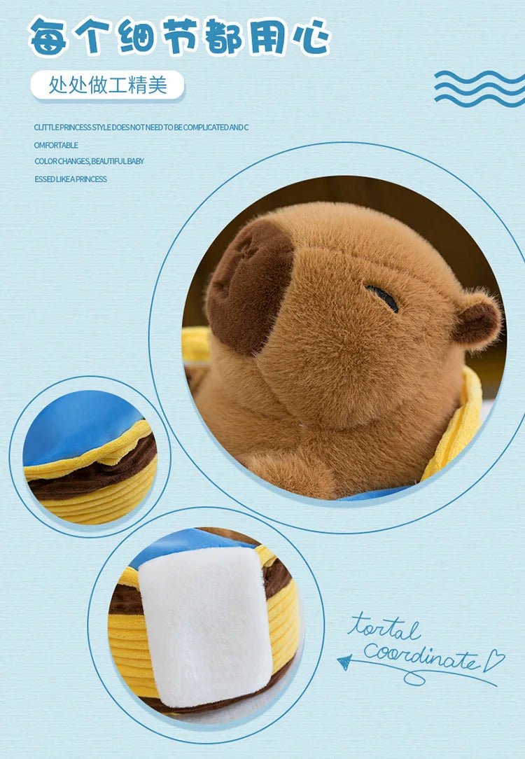 Capybara Plush Toy Pillow Hugging Stuffed Animal For Kids Home Decor Gift - Reinvent Yourself