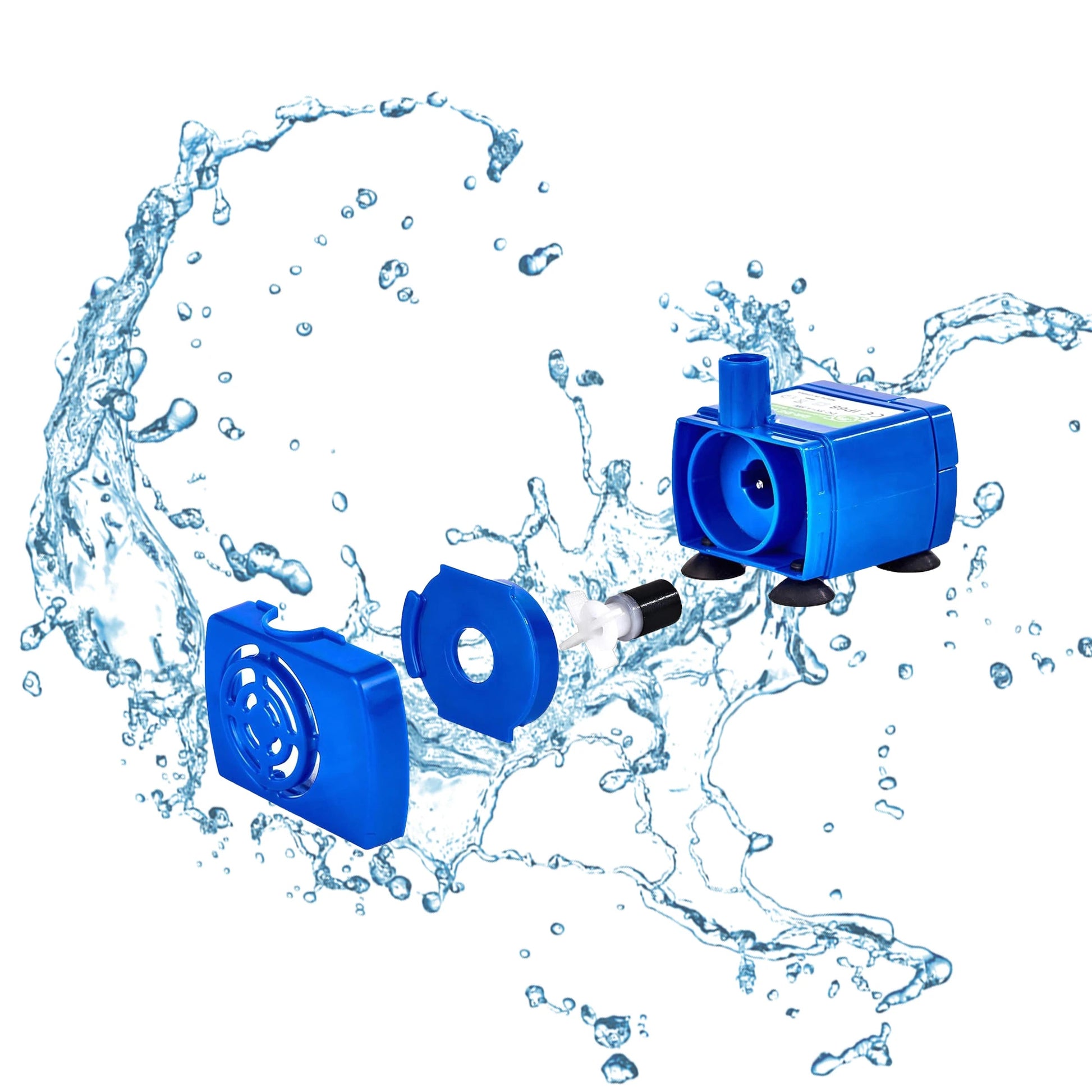 Cat Fountain Water Pump Replacement With LED Light For Pet Drinking Bowl - Reinvent Yourself
