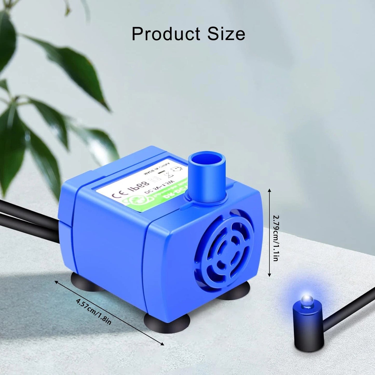 Cat Fountain Water Pump Replacement With LED Light For Pet Drinking Bowl - Reinvent Yourself