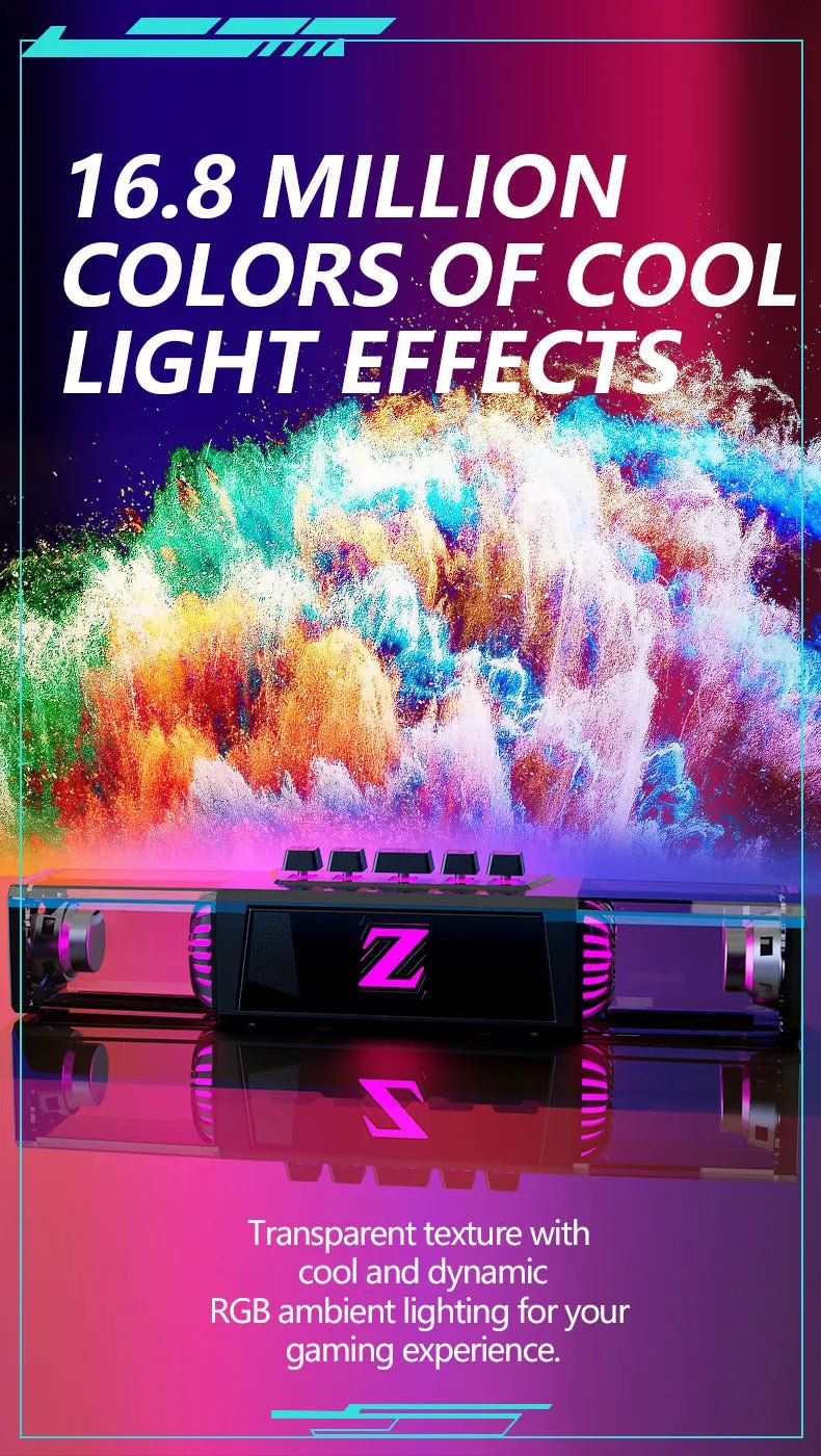 Computer speakers for desktop/laptop with Bluetooth/wired connectivity and dual-mode for gaming/music, featuring microphone. - Reinvent Yourself