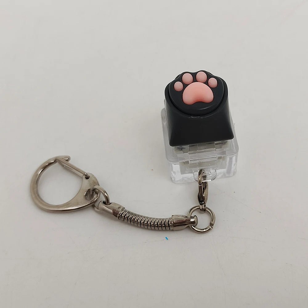 Cute Cat Claw Key Chain Key Ring Fingertip Decompression Pressure Toy Keycap Tester Back Bag Pendant Festival Couples Gift - Reinvent Yourself