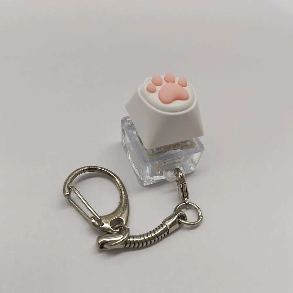 Cute Cat Claw Key Chain Key Ring Fingertip Decompression Pressure Toy Keycap Tester Back Bag Pendant Festival Couples Gift - Reinvent Yourself