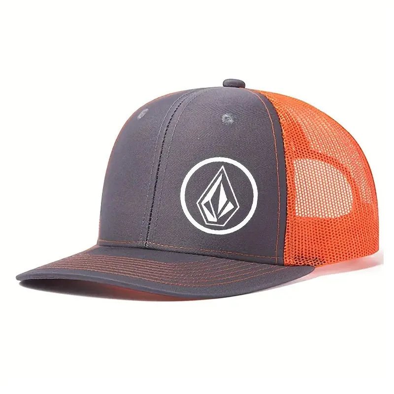 Diamond print slightly curved baseball net hat, street hip-hop fashion breathable hat, men's and women's trendy style by Reinvent Yourself