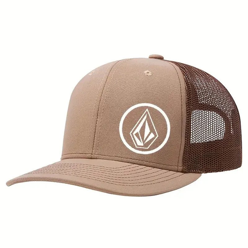Diamond print slightly curved baseball net hat, street hip-hop fashion breathable hat, men's and women's trendy style by Reinvent Yourself
